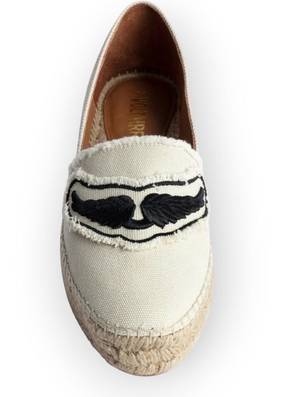 ZADIG & VOLTAIRE Women's City Frayed Espadrille Flat.